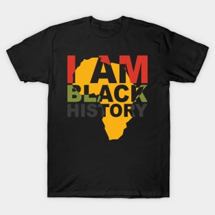 I am black history African American T-Shirt